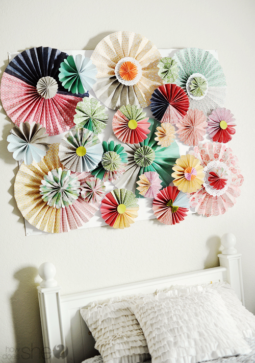 Chic Paper Rosette Tutorial - Download Gorgeous Vintage Pattern | High Resolution