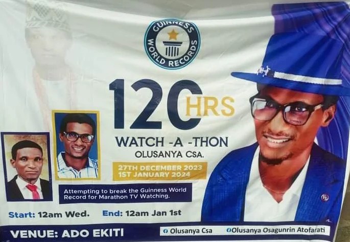 Ekiti Politician Completes 120-hour TV Watching Marathon, Awaits GWR Confirmation - Vimarsana News