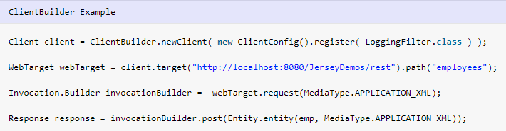 Jax Rs Jersey Ajax Multi File Upload Example Jersey provides a LoggingFilter that can be used to log requestresponse entities and it can be installed both into the server and the client.
