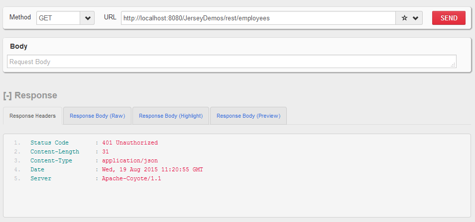 Jersey Custom Logging Request And Response Entities Using Filter Jersey has a rich api for filters and interceptors that can be used directly in Dropwizard.