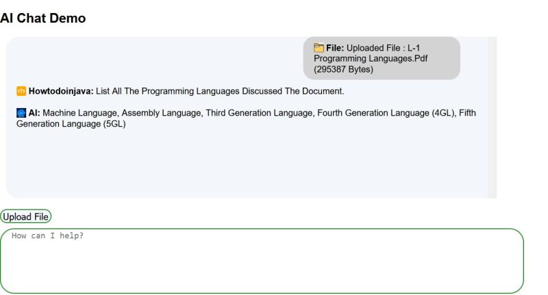 Spring Ai Rag And Openai Chatbot For Uploaded Files - Ultra HD Geometric Patterns for Desktop