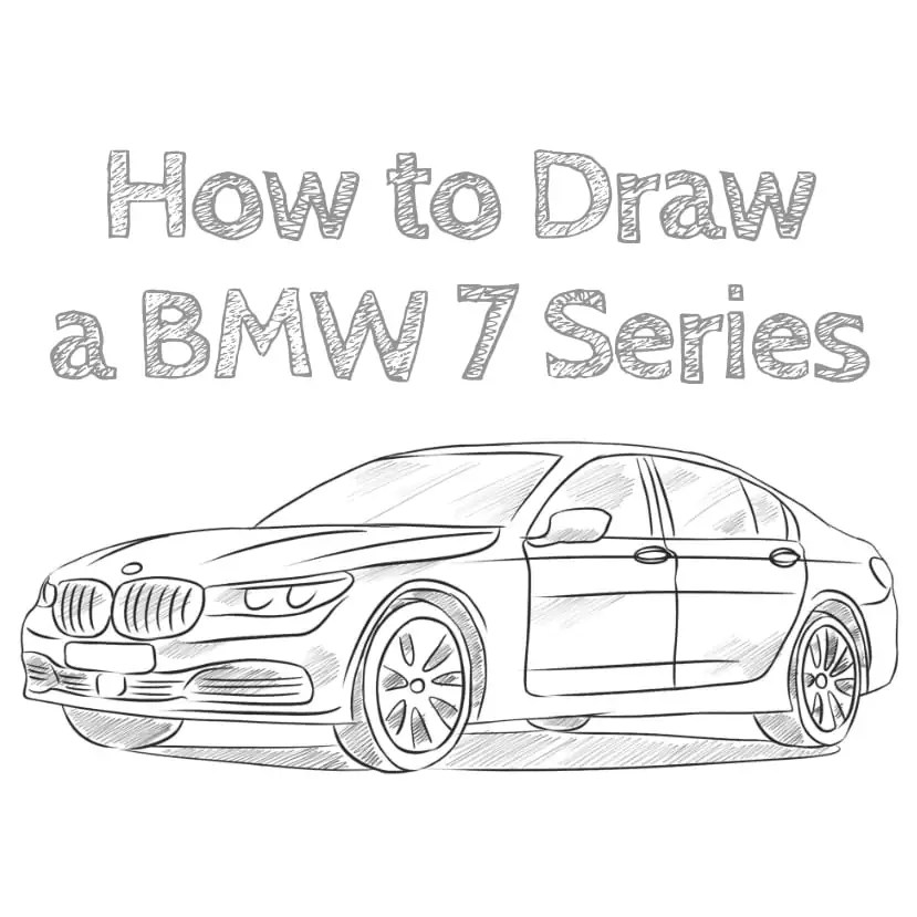 How to draw a bmw 7 series