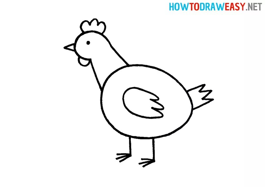 wallpapers Simple Chicken Line Drawing how to draw a chicken for kids how to