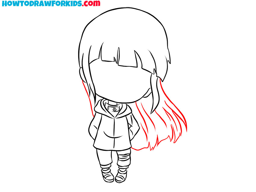 how to draw hinata easy drawing tutorial for kids