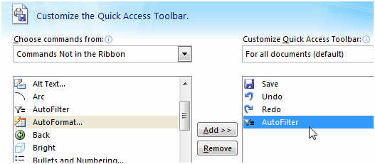 Customizing The Excel 2010 Quick Access Toolbar - Best Vintage Designs in Retina