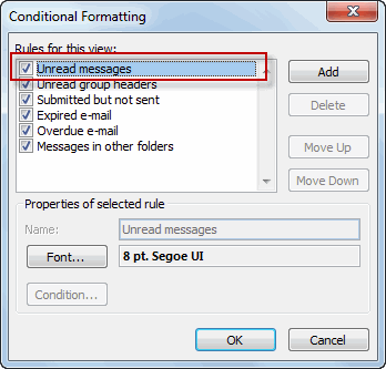 We can't sign you in. How To Apply A Colored Font To Unread Messages In Your Microsoft Outlook Inbox Webucator