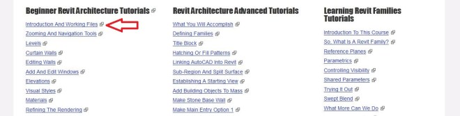  1 - Revit Tutorials Interface