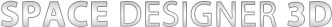 Space designer 3D Logo