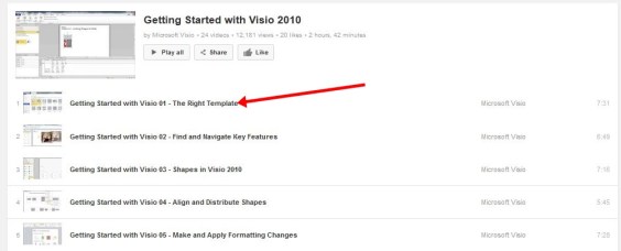 2 - Microsoft Visio YouTube Channel MS Visio tutorials, getting started with microsoft visio, microsoft visio training, microsoft visio tutorial