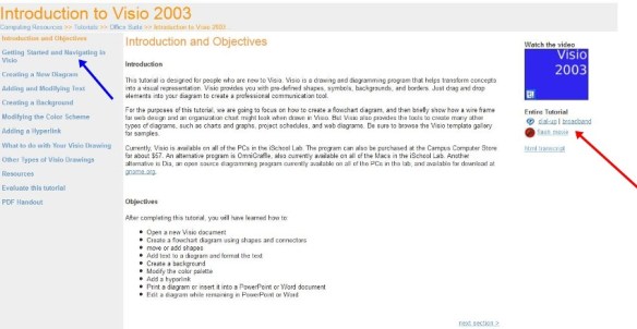  4 - University of texas microsoft visio tutorials, getting started with microsoft visio, microsoft visio training, microsoft visio tutorial