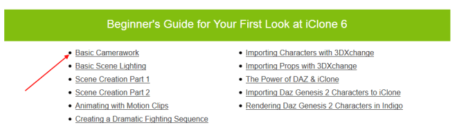1- Reallusion Website iClone Tutorials