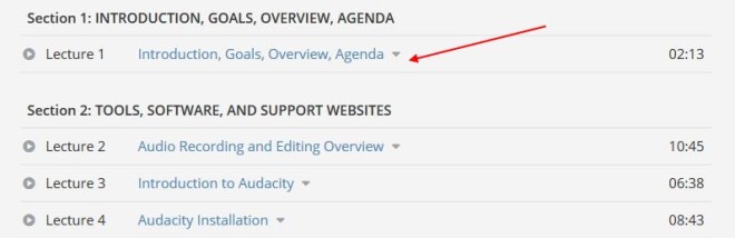 1 - Udemy Audacity free Training