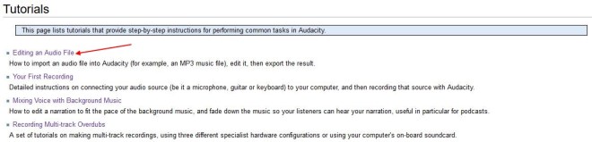 5 - Audacity Website Audacity free Training