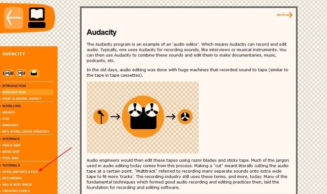 6 - Floss Manual Audacity free Training