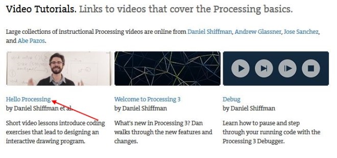 1 - Processing Programming Website Free Processing Programming Training