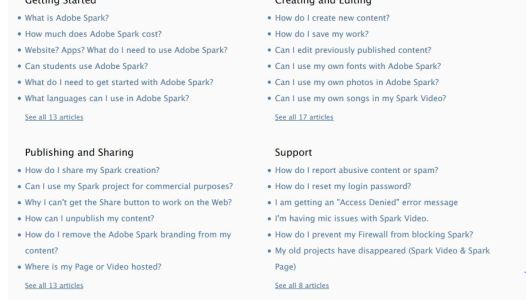  3 - Adobe Zendesk Portal Adobe Spark Free Training