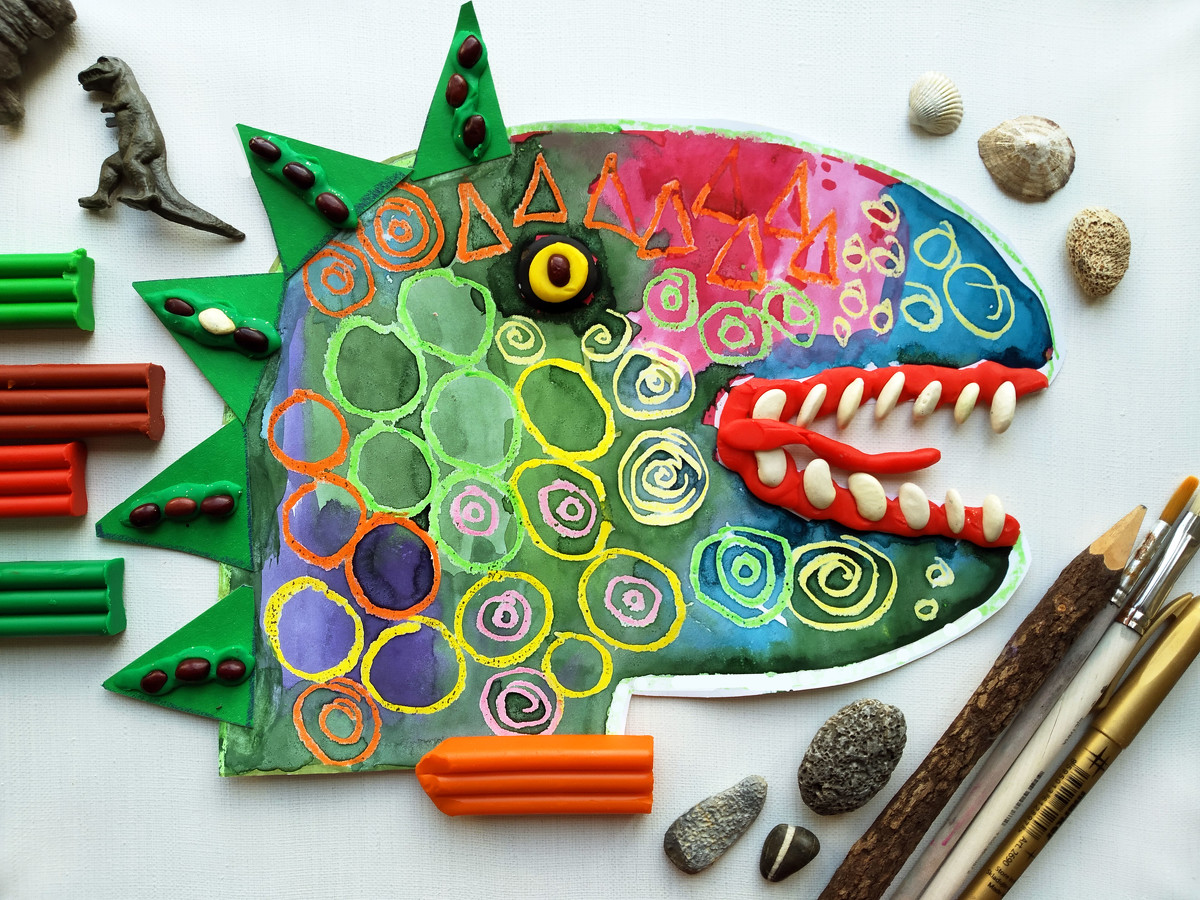 рыба кит папа рисует с 9 лет