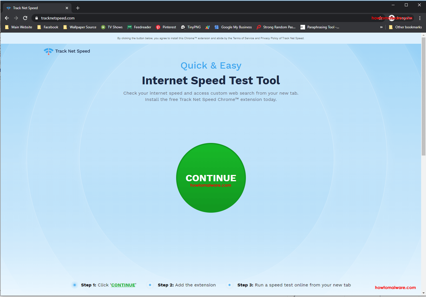 remove Tracknetspeed.com