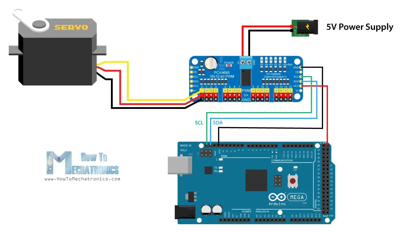 Servo Motor Circuit Diagram » Schema Digital