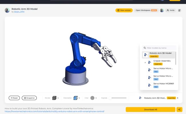 DIY Arduino Robot Arm With Smartphone Control - How To Mechatronics