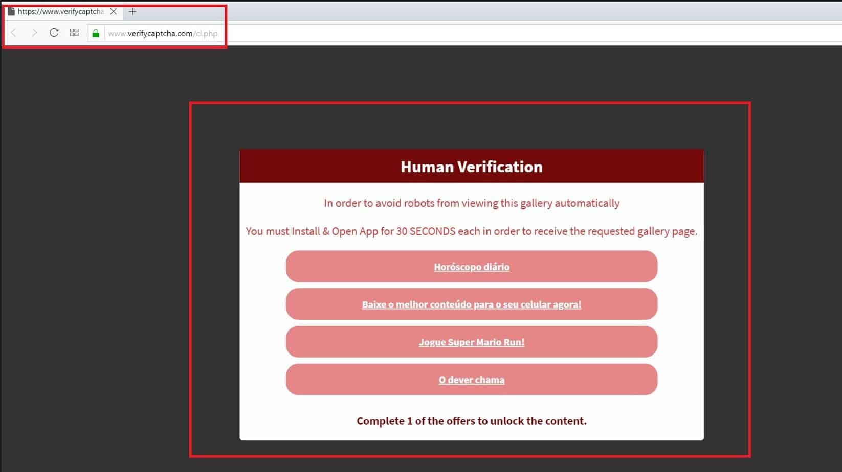 If there is still a problem, try clearing captcha: Verifycaptcha Com Virus Removal