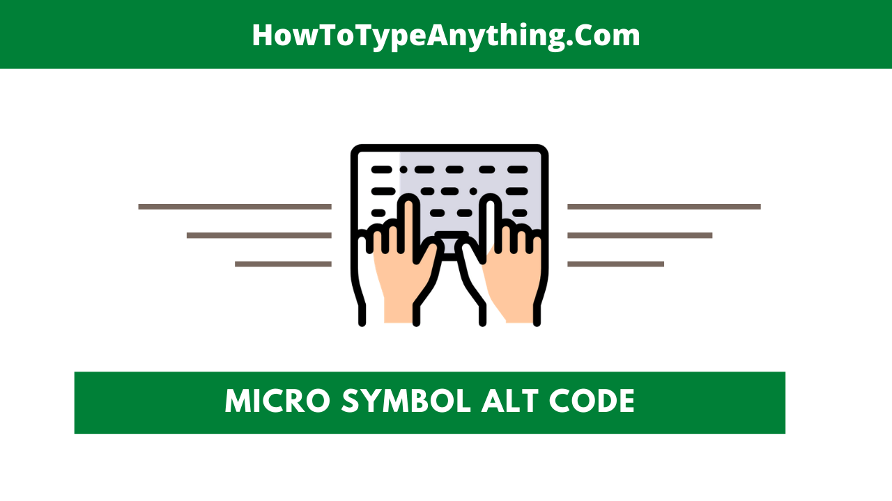 Micro Symbol Alt Code
