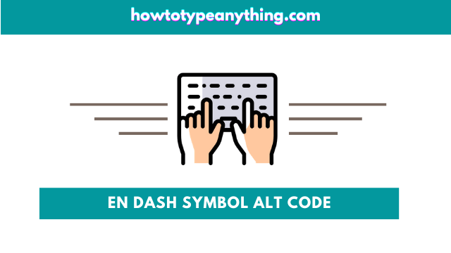 En dash symbol alt code