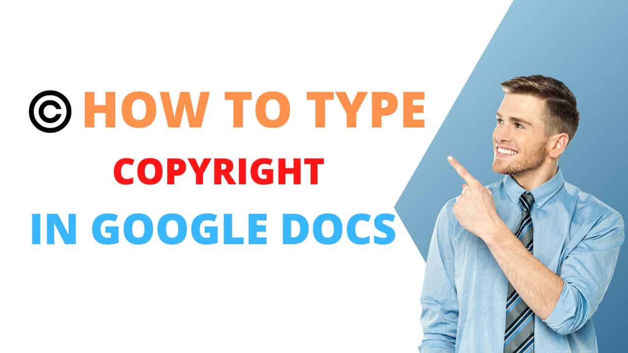 how to type copyright symbol in Google Docs