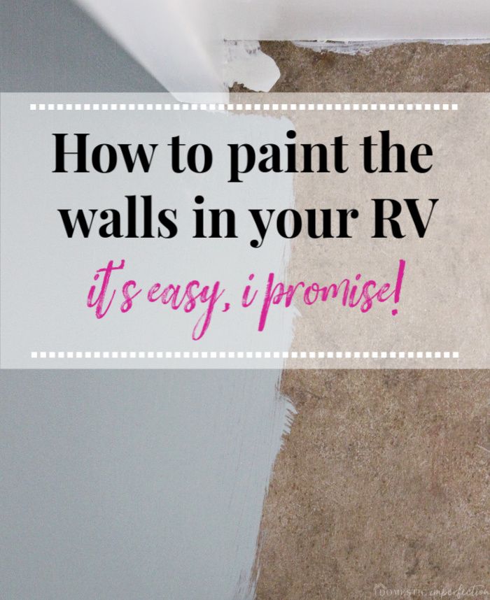 How to paint RV walls. It's such a simple project that makes a huge