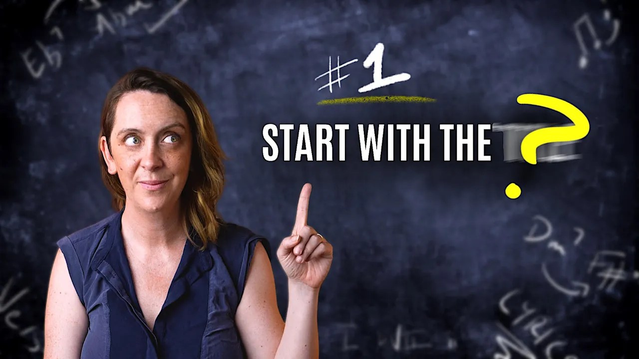 Start with the ?