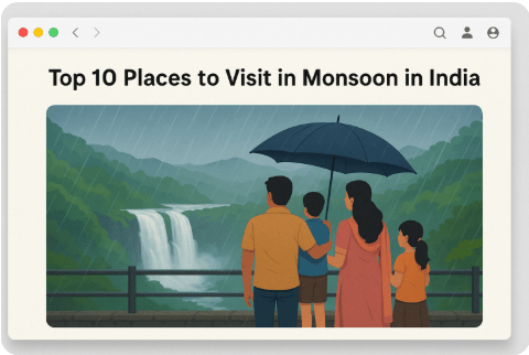 Top 10 Places to Visit in Monsoon in India