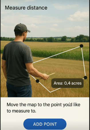 how to measure land area