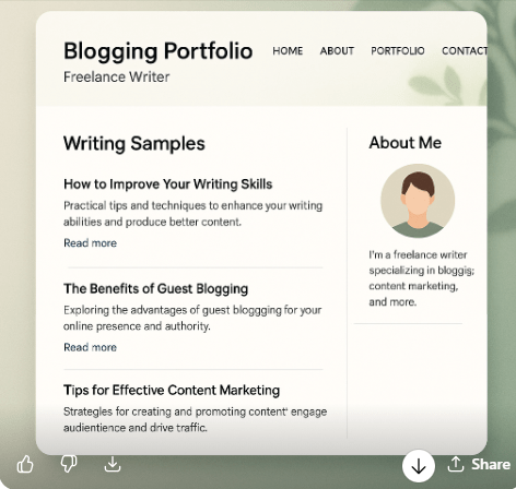 how to start a blogging portfolio for freelance writers