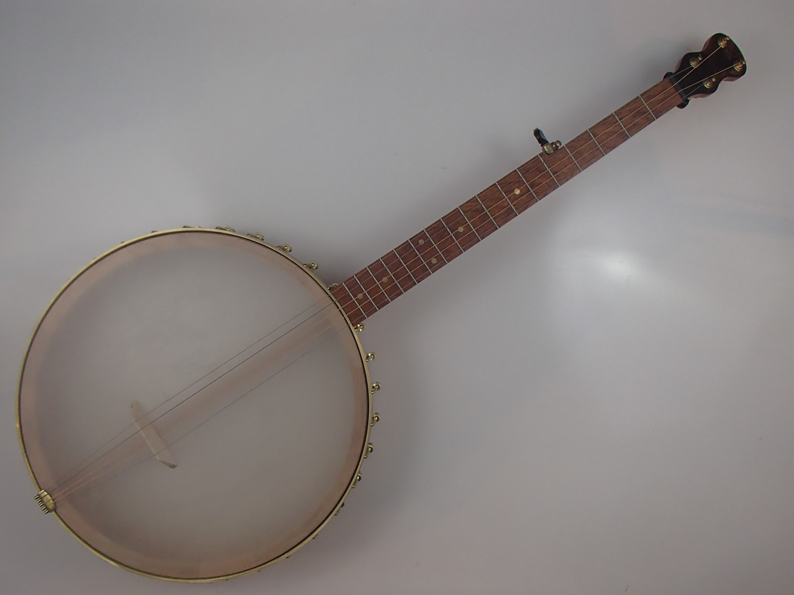Banjo #295, cherry 16″ cello-$1125 – Zach Hoyt Banjos Etc.