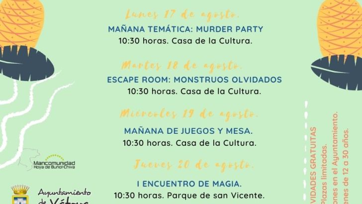 Yátova organiza una semana dedicada a la juventud