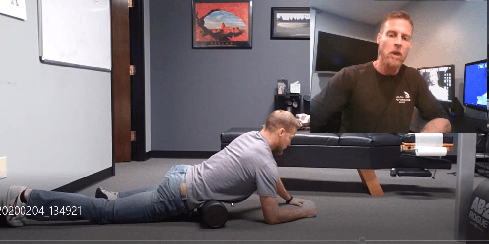 The psoas is chronically short compressing the spine