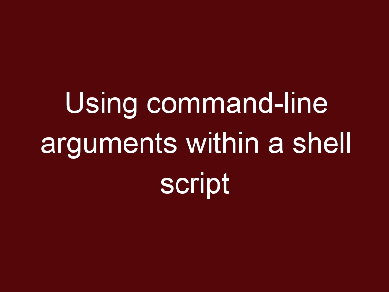 Command Line Arguments In Unix Shell Script With Example - Ultra HD Abstract Image - Desktop