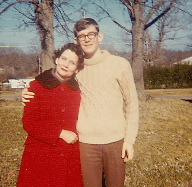 Dan Reed with his mother, Louvenia