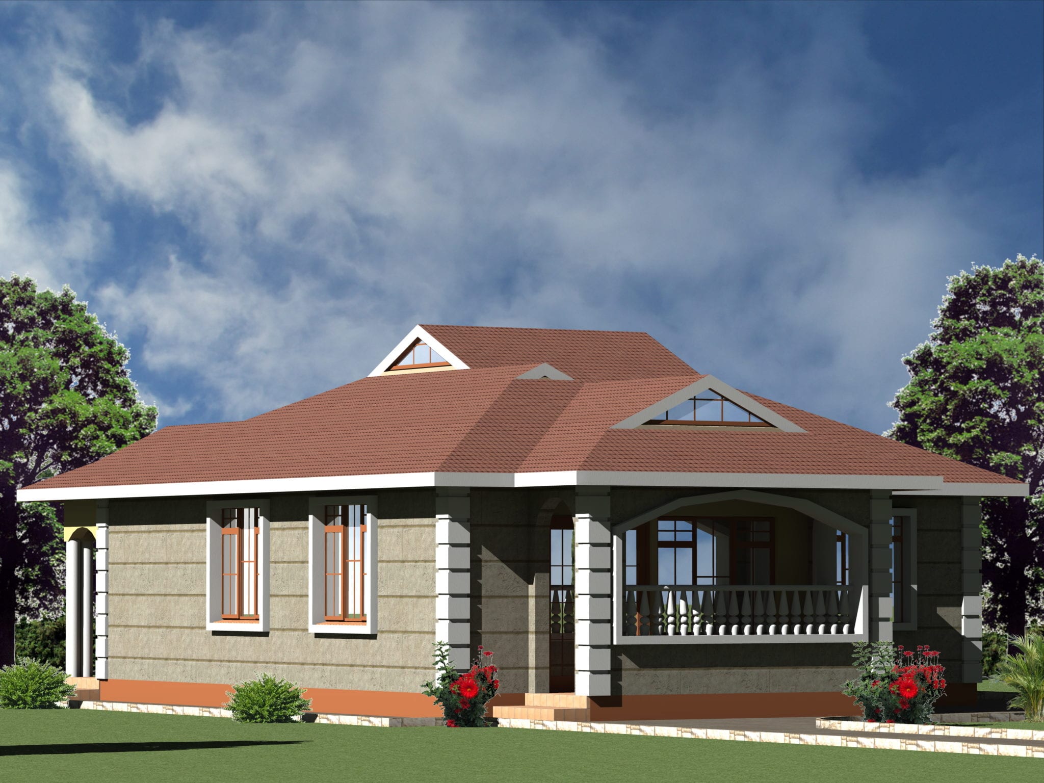 Modern 3 Bedroom House Plan Design | HPD Consult
