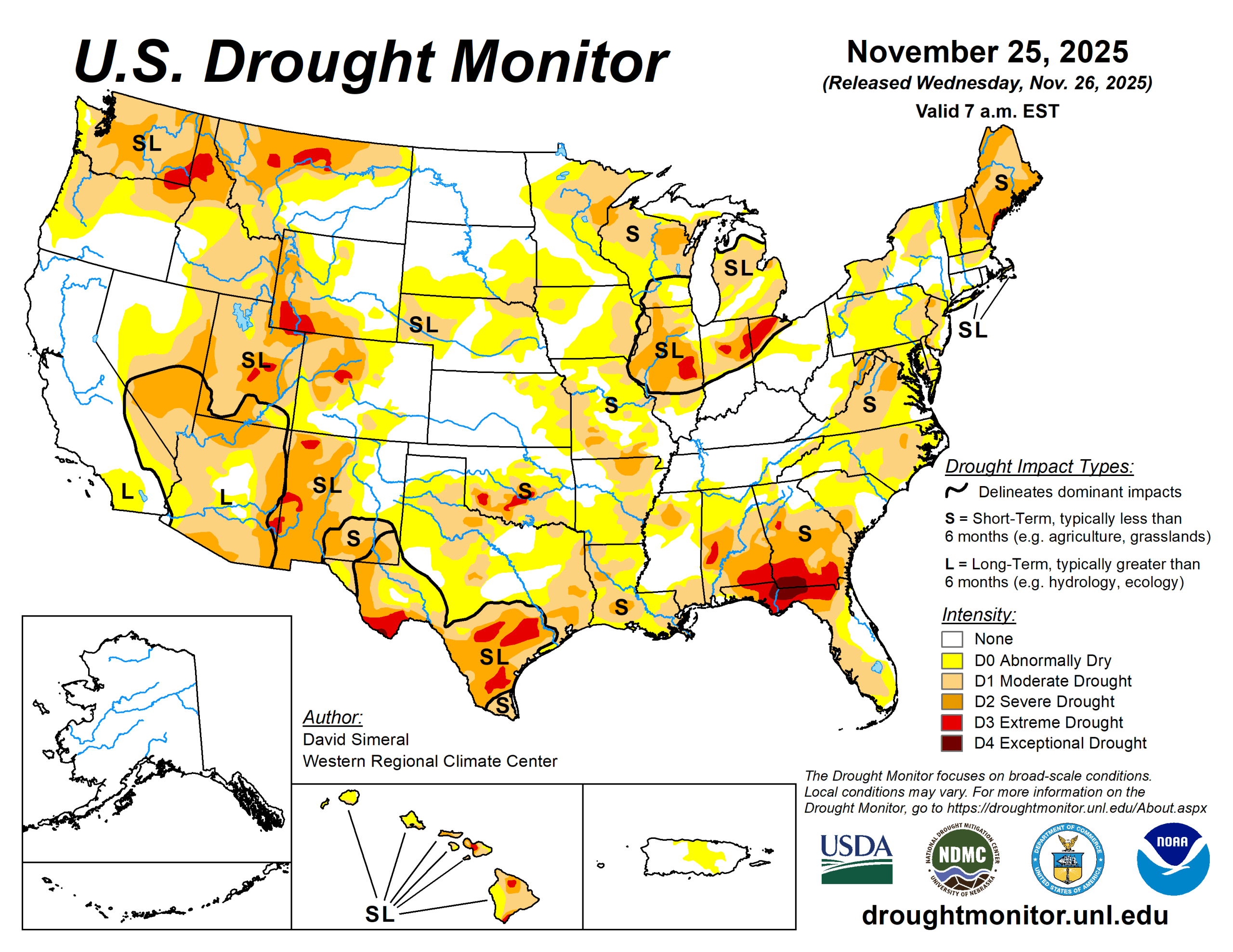 Meaningful Rain Fell In Parts Of The High Plains High Plains Journal 20251125 Usdm Scaled 
