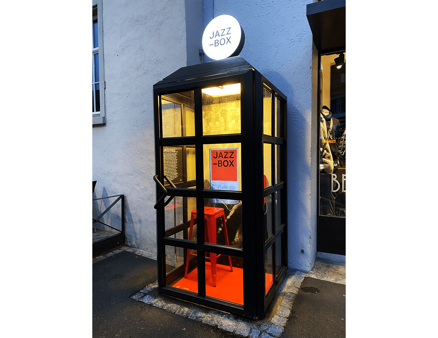 Telefonkabine, JazzTage - Messebau und Live Kommunikation - hplus gmbh