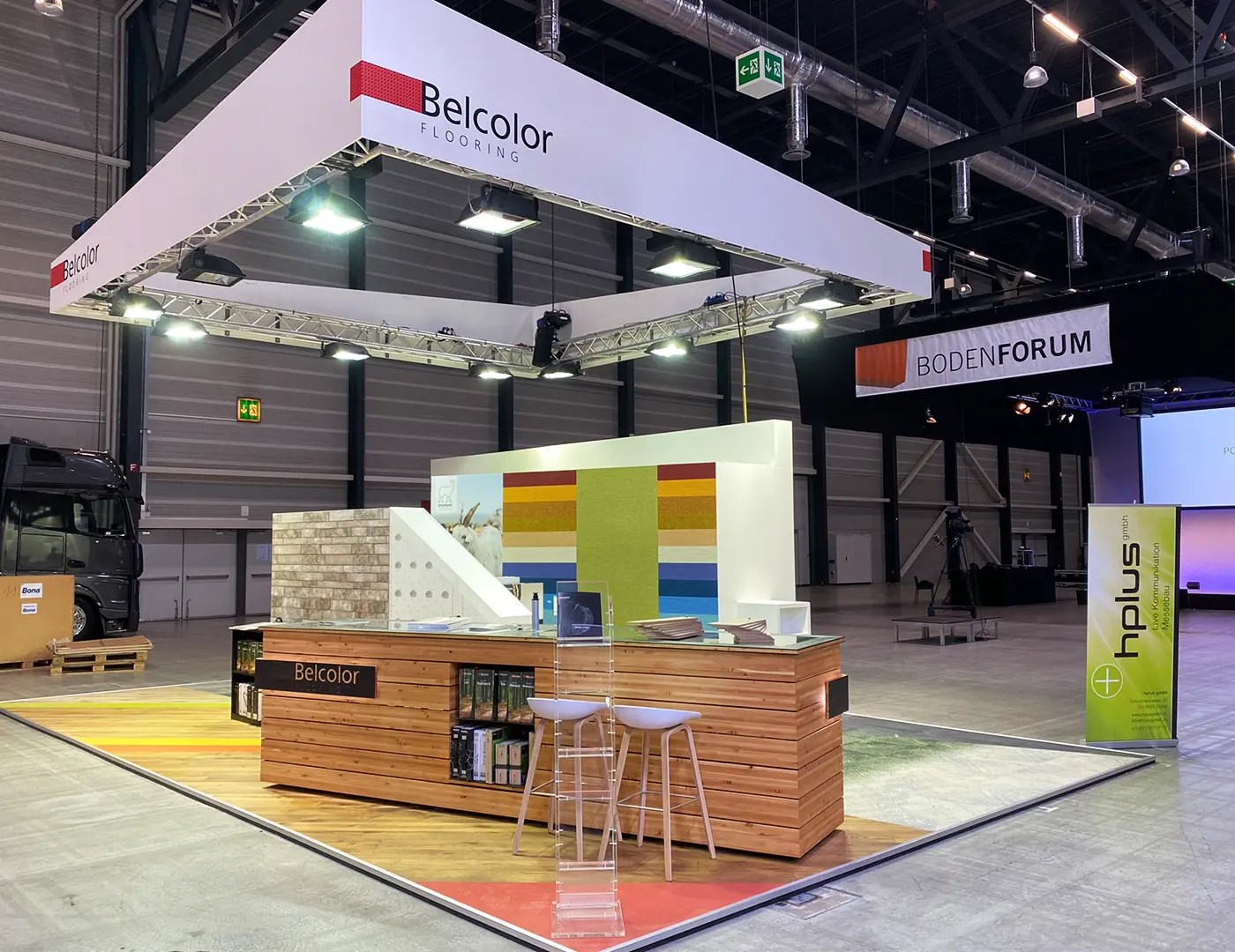 Belcolor AG, Suisse Floor, Messebau und Live Kommunikation - hplus gmbh