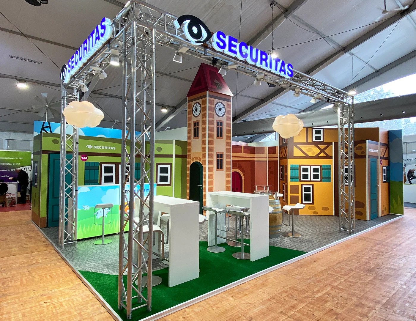 Securitas, Fiutscher, hplus gmbh Messebau