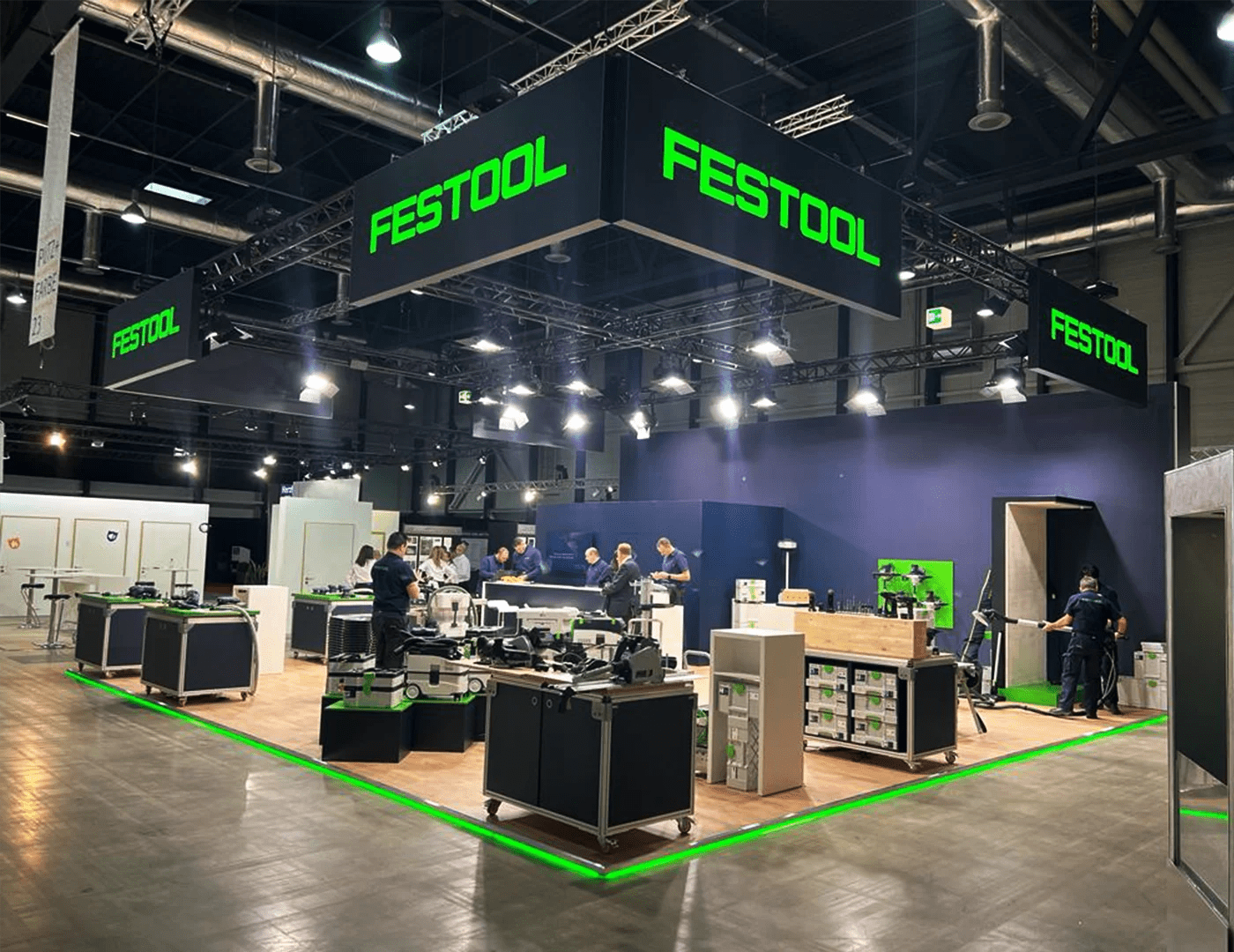 Festool, applitech, hplus Messebau und Live Kommunikation