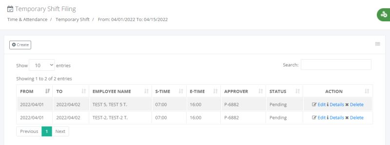 Timekeeping Temporary Shift Filing - Perfect Colorful Picture - 8K