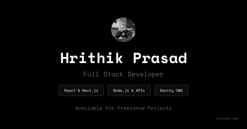 Hrithik Prasad Full Stack Developer Sanity Cms Expert - Gradient Texture Collection - Desktop Quality