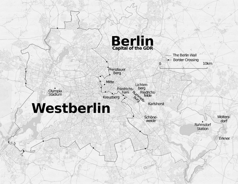 East Berlin Map Berlinw 1 