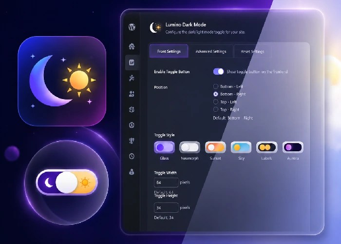 Lumino dark mode plugin image
