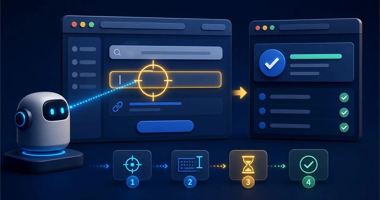 Python Selenium 透過 WebDriver 定位網頁元素、輸入文字並等待結果的自動化流程