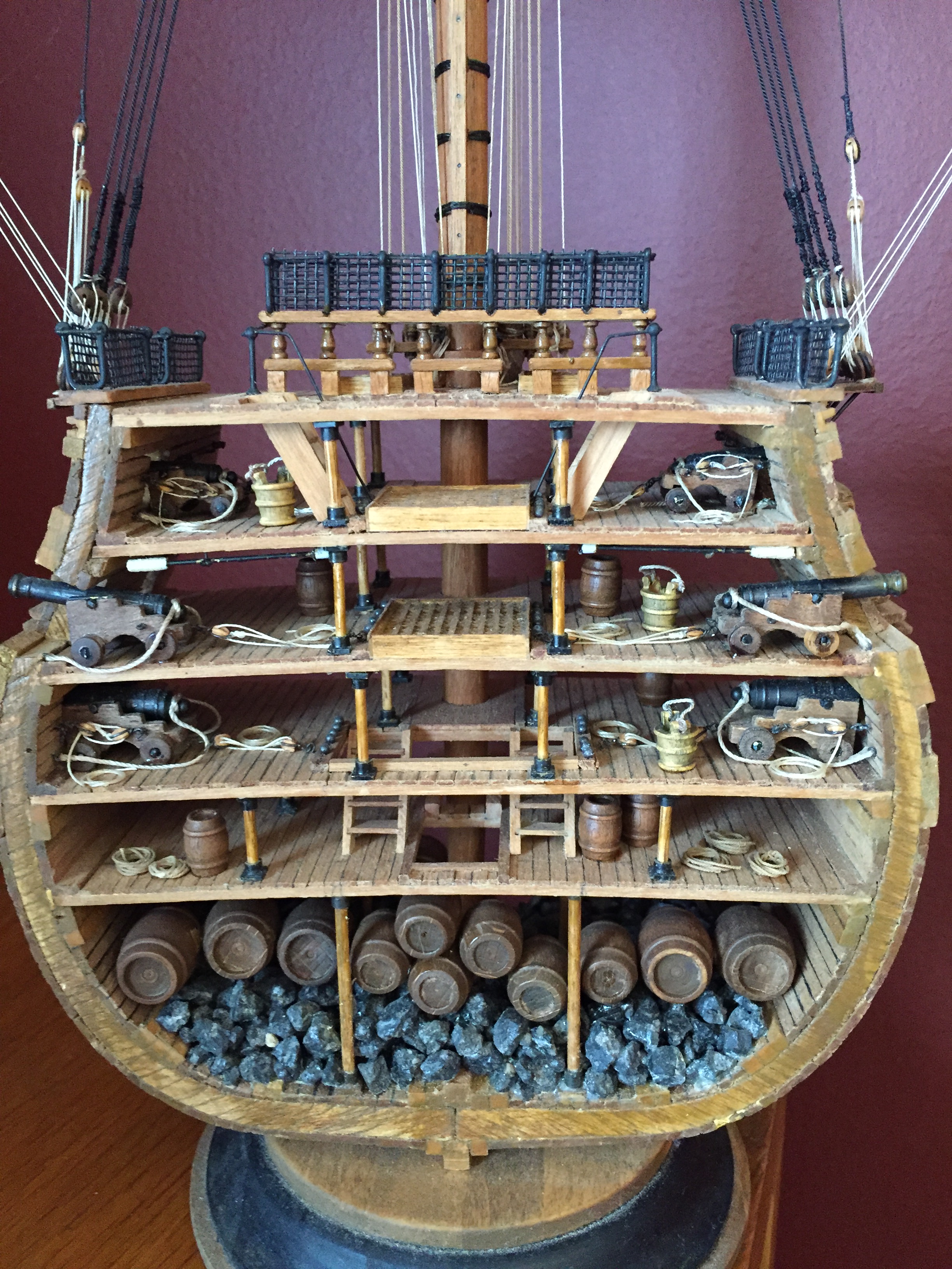 HMS Victory Cross Section by Tom Shea